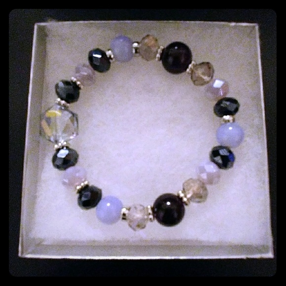 Jewelry - Evening Crystal Metallic Bracelet